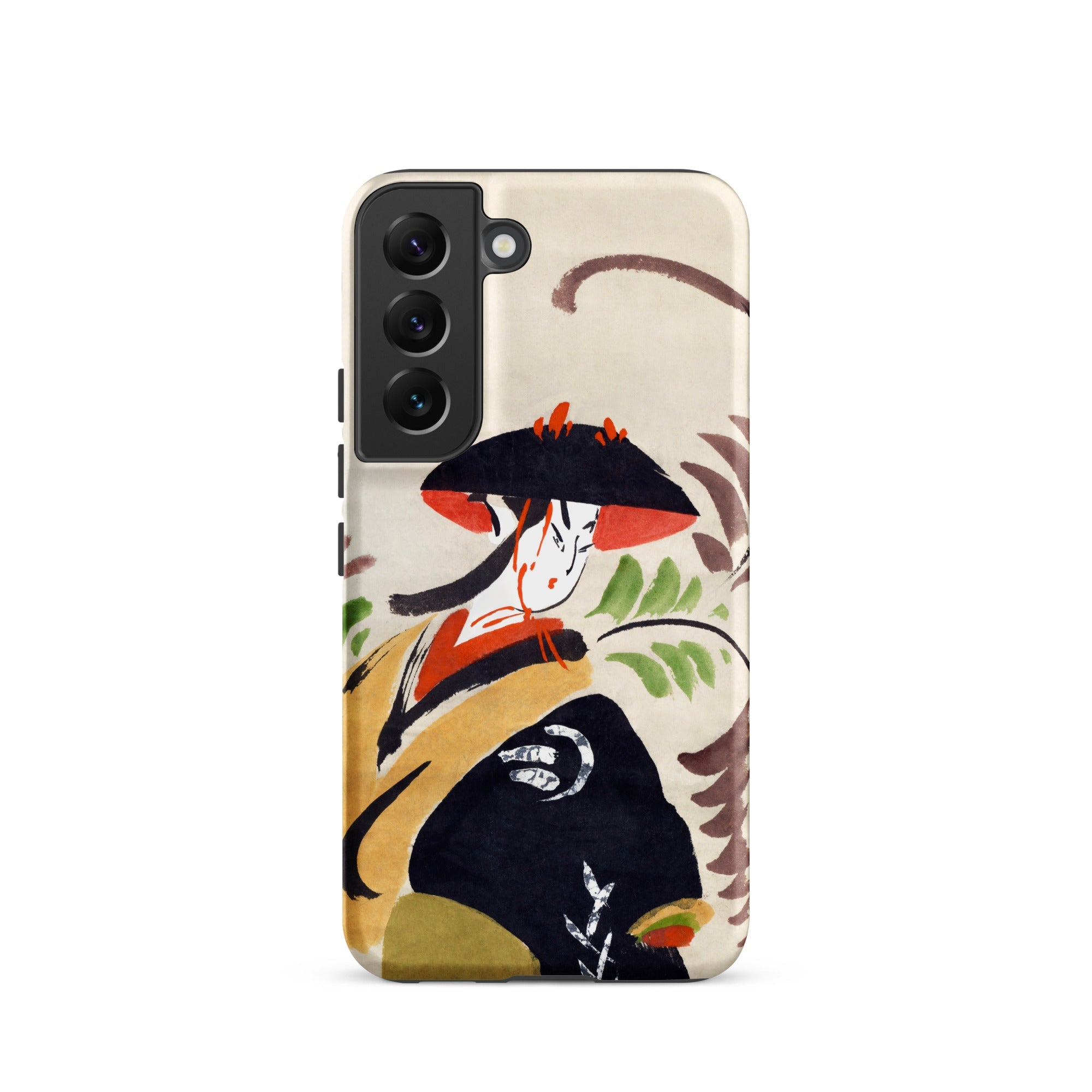 Wisteria Maiden Kabuki Dancer Samsung Case, Galaxy S22 / Matte, Smartphone Case Japanese Style Art Print