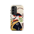Wisteria Maiden Kabuki Dancer Samsung Case, Galaxy S23 / Matte, Smartphone Case Japanese Style Illustration Woman Traditional Attire