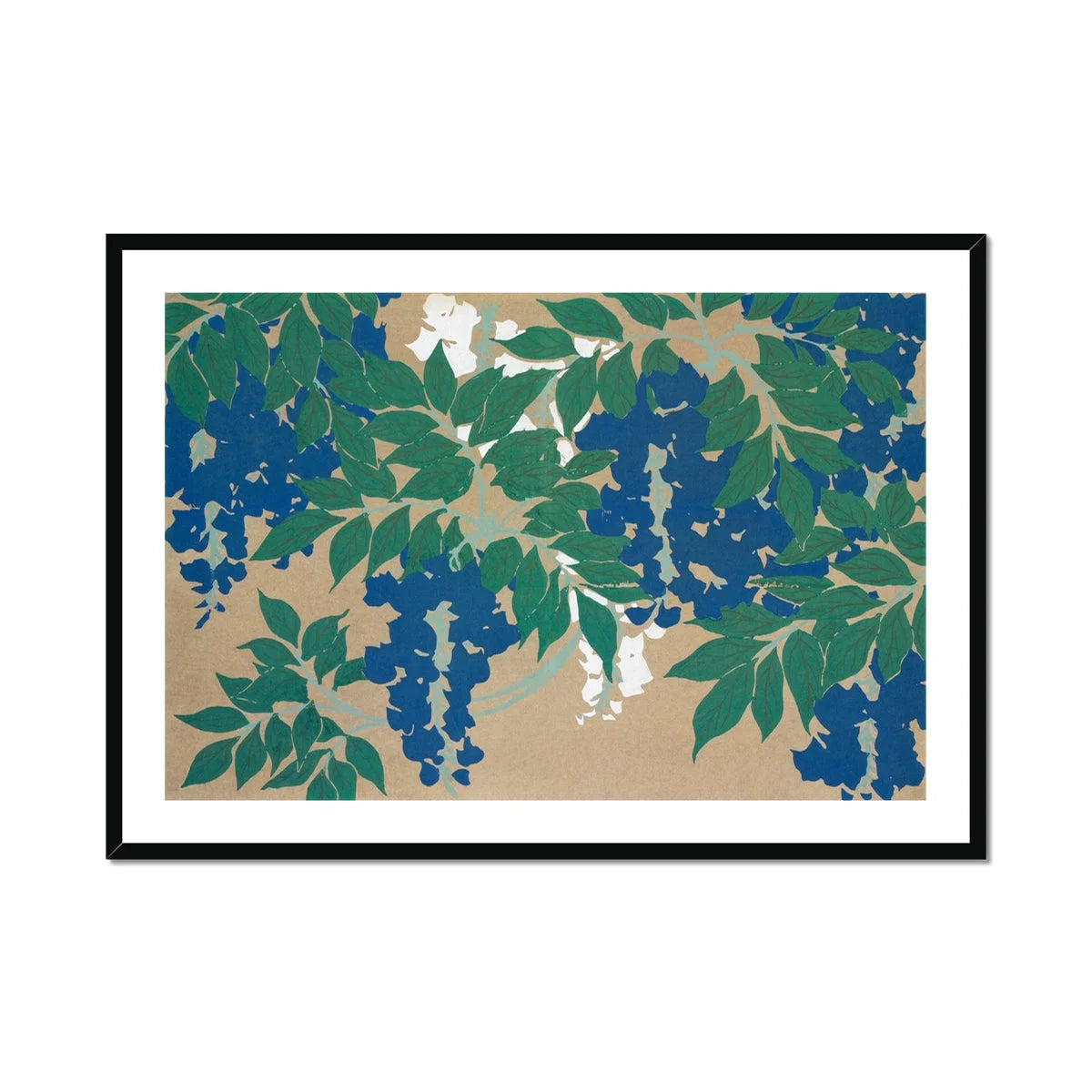 Wisteria from Momoyogusa - Kamisaka Sekka Art Print