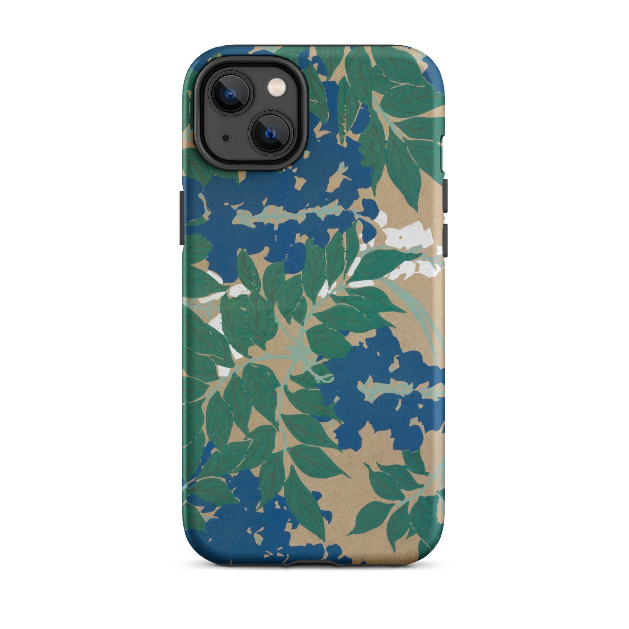 Wisteria from Momoyogusa - Kamisaka Sekka Iphone Case, 14 Plus / Tough Phone, Floral Patterned Phone Case
