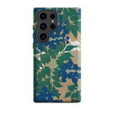 Wisteria from Momoyogusa - Kamisaka Sekka Phone Case Samsung Galaxy S23 Ultra / Matte Vibrant Phone Case Botanical Design Deep Green Leaves