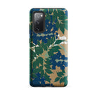Wisteria from Momoyogusa Kamisaka Sekka Samsung Case, Galaxy S20 Fe / Matte, Smartphone Case Blue Green Beige Floral Pattern