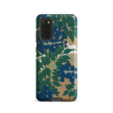 Wisteria from Momoyogusa - Kamisaka Sekka Samsung Case, Galaxy S20 / Matte, Smartphone Nature-themed Protective Case Blue Green Leaves Tan