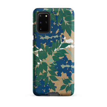 Wisteria from Momoyogusa - Kamisaka Sekka Samsung Case, Galaxy S20 Plus / Matte, Smartphone Botanical-themed Case Green Leaves Blue Flowers