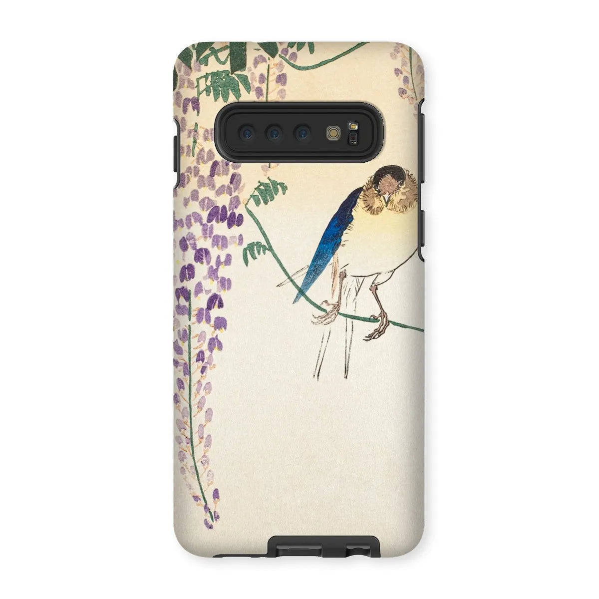 Wisteria And Swallow - Japanese Art Phone Case - Ohara Koson - Samsung Galaxy S10 / Matte - Mobile Phone Cases