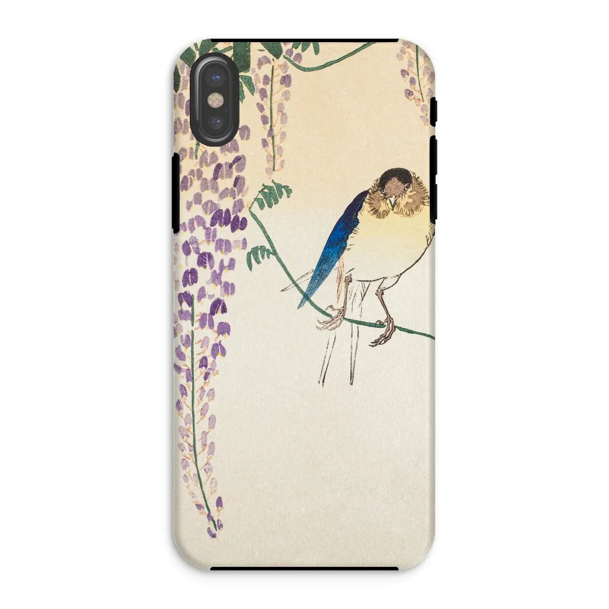 Wisteria And Swallow - Japanese Art Phone Case - Ohara Koson - Iphone Xs / Matte - Mobile Phone Cases - Aesthetic Art
