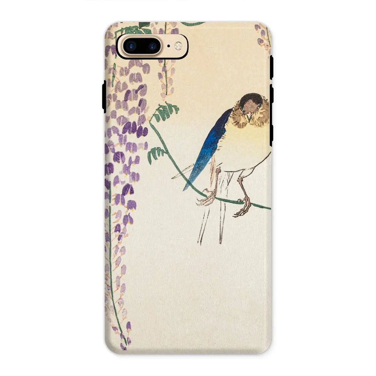 Wisteria And Swallow - Japanese Art Phone Case - Ohara Koson - Iphone 8 Plus / Matte - Mobile Phone Cases - Aesthetic