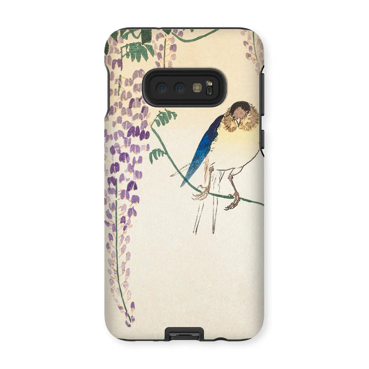 Wisteria And Swallow - Japanese Art Phone Case - Ohara Koson - Samsung Galaxy S10e / Matte - Mobile Phone Cases