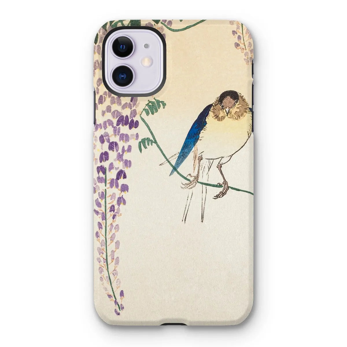 Wisteria And Swallow - Japanese Art Phone Case - Ohara Koson - Iphone 11 / Matte - Mobile Phone Cases - Aesthetic Art