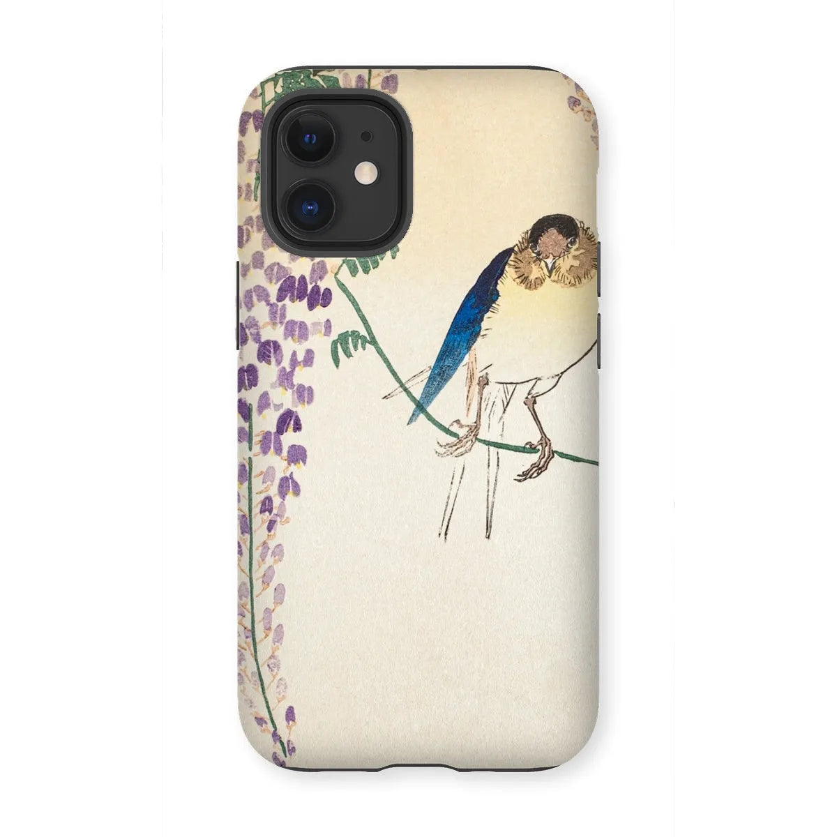 Wisteria And Swallow - Japanese Art Phone Case - Ohara Koson - Iphone 12 Mini / Matte - Mobile Phone Cases - Aesthetic