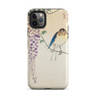 Wisteria and Swallow - Ohara Koson Iphone Case, 11 Pro Max / Matte, Bird Wisteria Phone Case