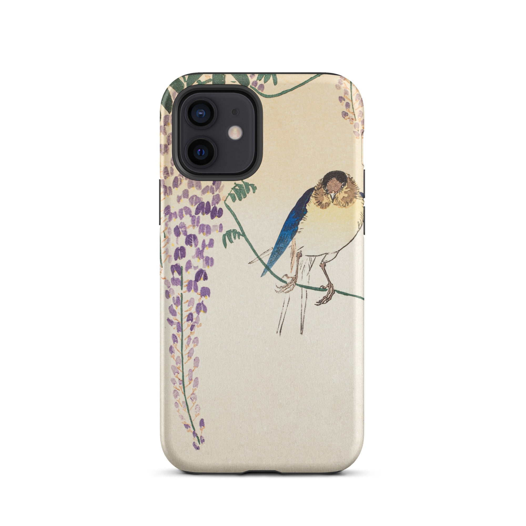 Wisteria and Swallow - Ohara Koson Iphone Case, 12 / Matte, Bird Wisteria Phone Case