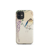 Wisteria and Swallow - Ohara Koson Iphone Case, 12 Mini / Matte, Phone Case Bird Wisteria Design