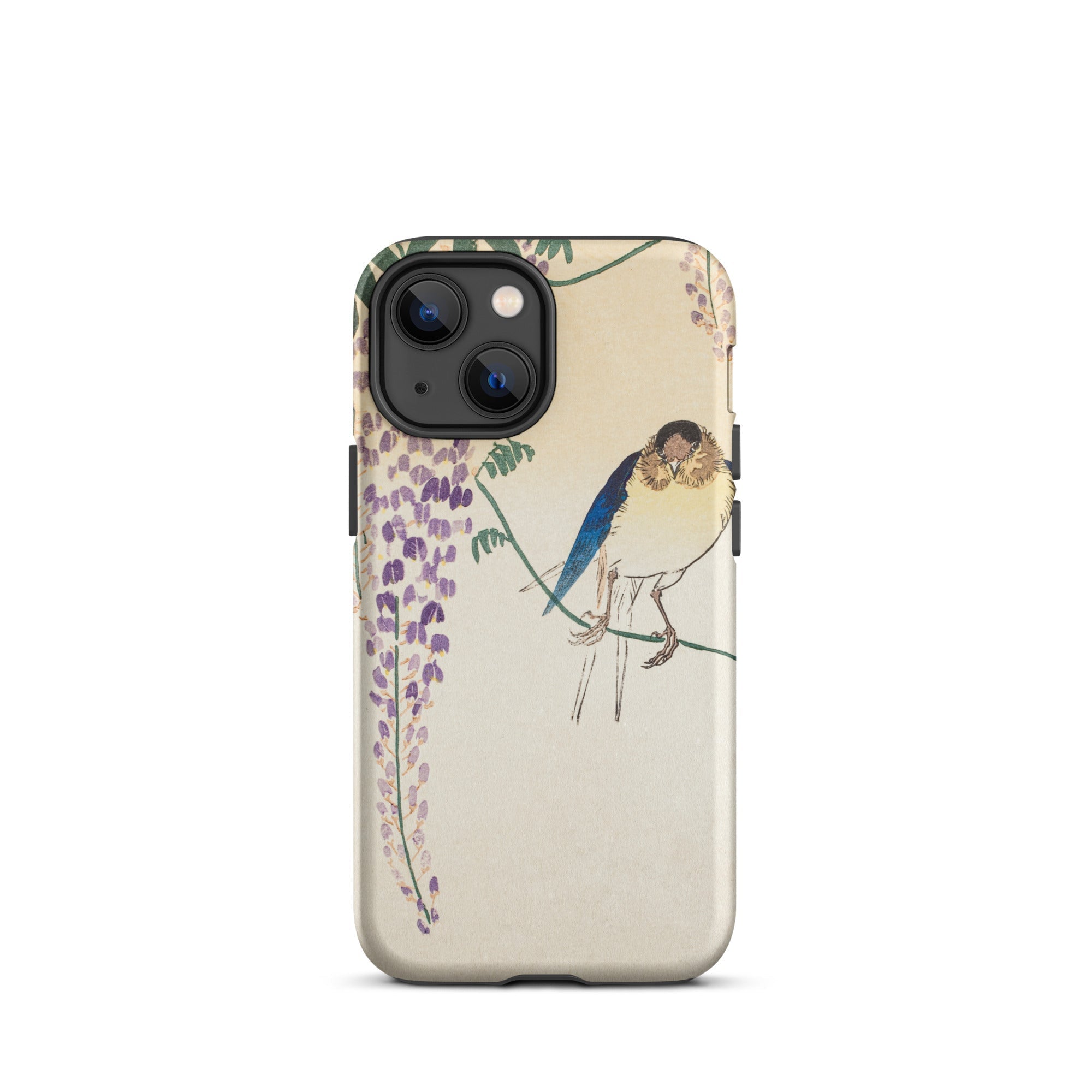 Wisteria and Swallow - Ohara Koson Iphone Case, 13 Mini / Matte, Phone Case Bird Wisteria Design