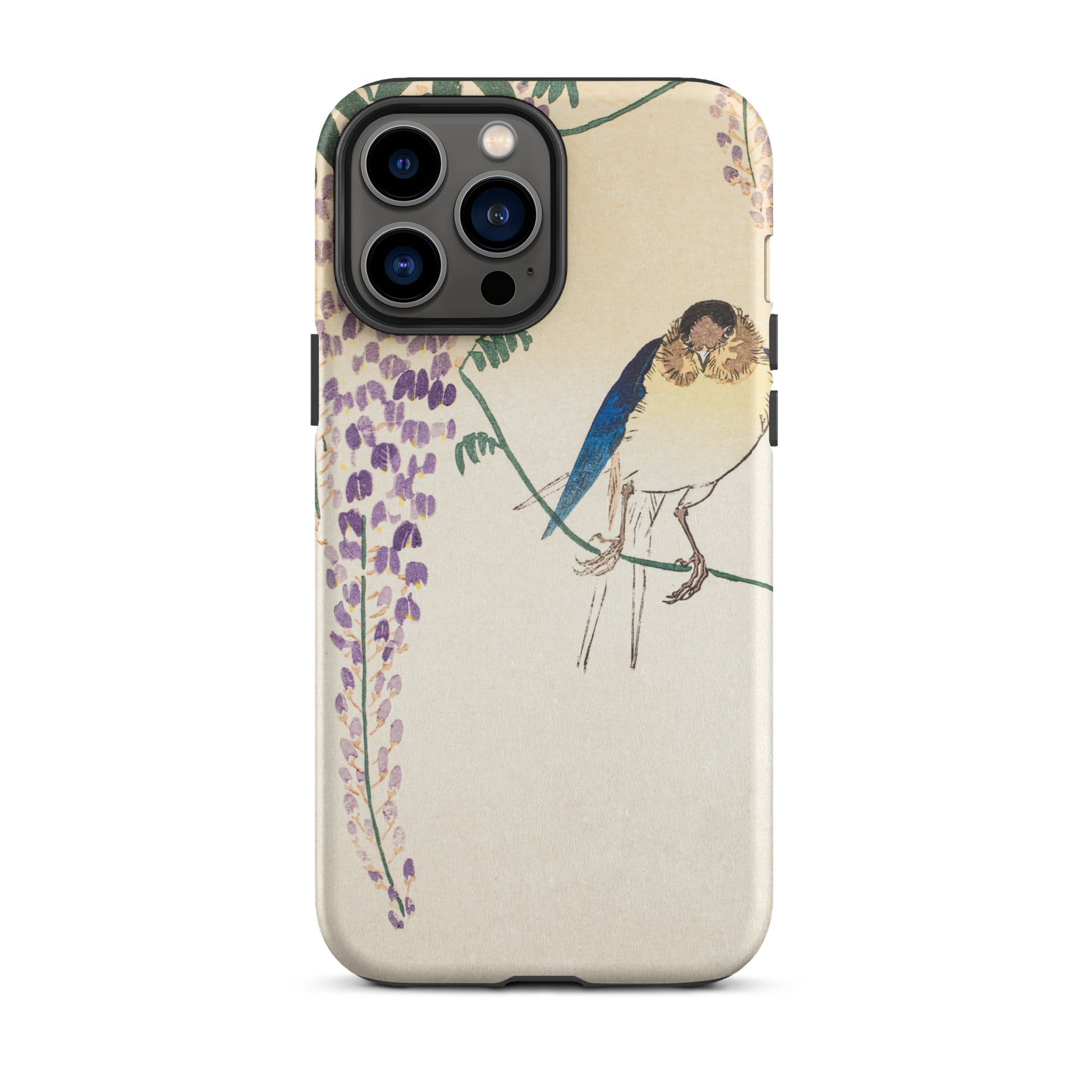 Wisteria and Swallow - Ohara Koson Iphone Case, 13 Pro Max / Matte, Bird Wisteria Phone Case