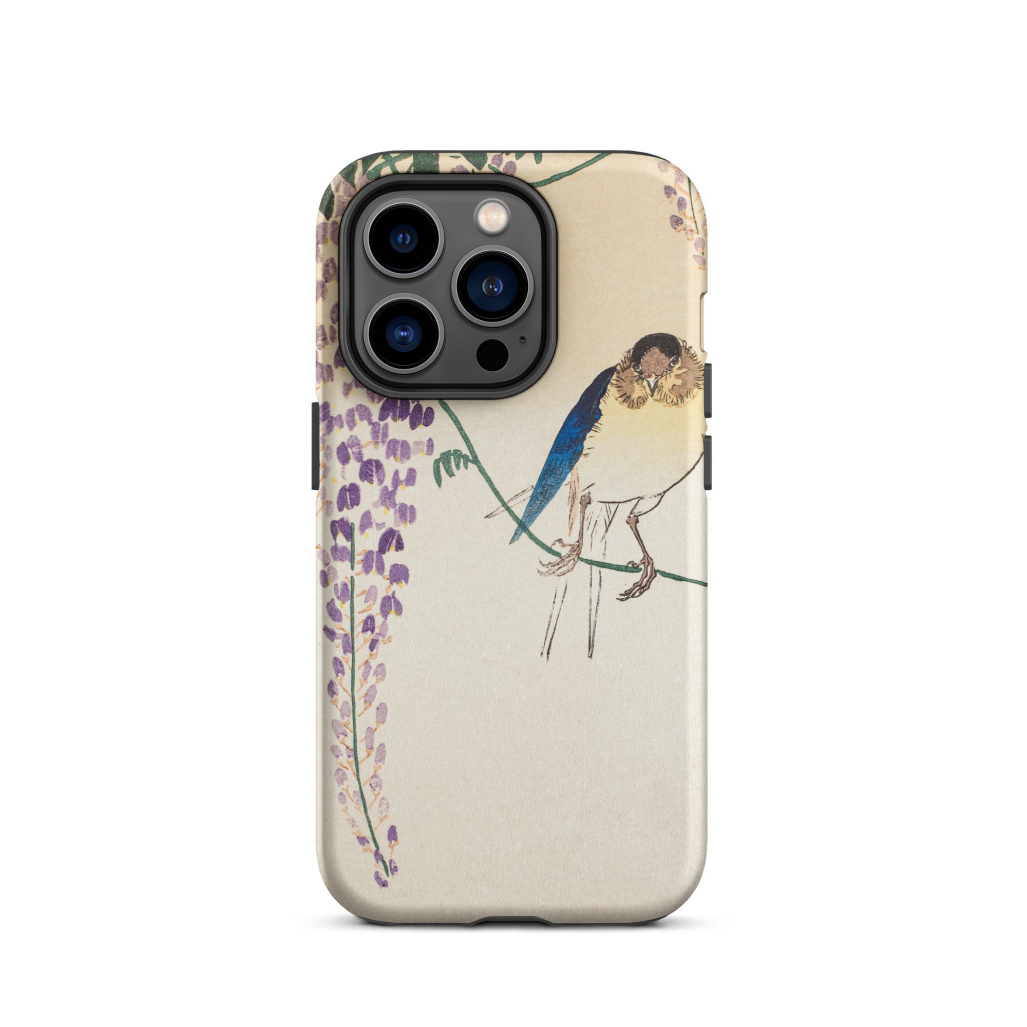 Wisteria and Swallow - Ohara Koson Iphone Case, 14 Pro / Matte, Bird Wisteria Phone Case