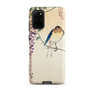 Wisteria and Swallow Ohara Koson Samsung Case, Galaxy S20 Plus / Matte, Smartphone Case Bird Wisteria Branch Design
