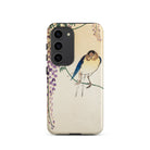 Wisteria and Swallow Ohara Koson Samsung Case, Galaxy S23 / Matte, Smartphone Case Traditional Japanese Style Illustration Bird Branch