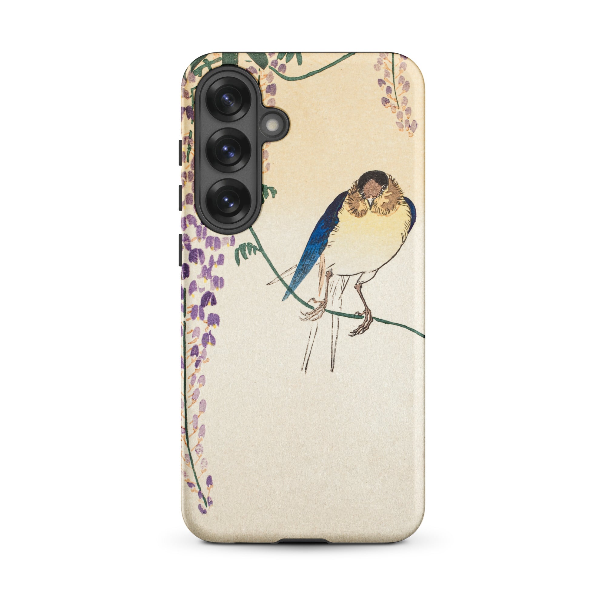 Wisteria and Swallow Ohara Koson Samsung Case, Galaxy S25 Plus / Matte, Phone Case Traditional Japanese Style Illustration Bird Branch