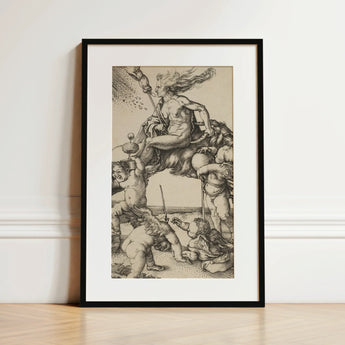 The Witch - Albrecht Durer Art Print / Canvas, 12x18’’ / 31x46cm / Black Frame / Matboard, Posters Prints & Visual Artwork, Toby Leon