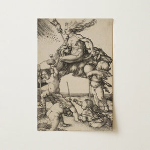 The Witch - Albrecht Durer Art Print / Canvas, 12x18’’ / 31x46cm / Unframed / no Border, Posters Prints & Visual Artwork, Toby Leon