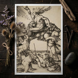 The Witch - Albrecht Durer Art Print / Canvas, Albrecht Durer Art, Durer Art Print, Crone Vaults