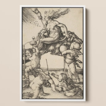 The Witch - Albrecht Durer Art Print / Canvas, Albrecht Durer Art, Durer Art Print, Crone Vaults