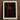 Framed Artwork Figure Red Hood Clasped Hands Crimson Mantle Catches, Reflection Multiplies, a Veil, Dim Light Folds Gathering