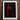 Framed Artwork Figure Red Hood Clasped Hands Crimson Mantle Catches, Reflection Multiplies, a Veil, Dim Light Folds Gathering