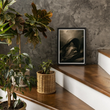 Witch Surfing on a Sieve - Charles Turner Art Print / Canvas Framed Artwork Figure Dark Ethereal Charles Turner Art, Witch Rides, Horizon