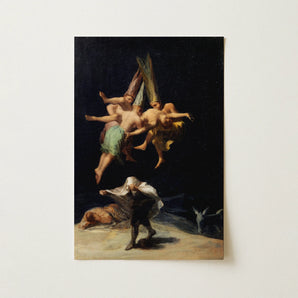 Witches’ Flight - Francisco De Goya Art Print / Canvas, 12x18’’ / 31x46cm / Unframed / no Border, Posters Prints & Visual Artwork, Toby Leon