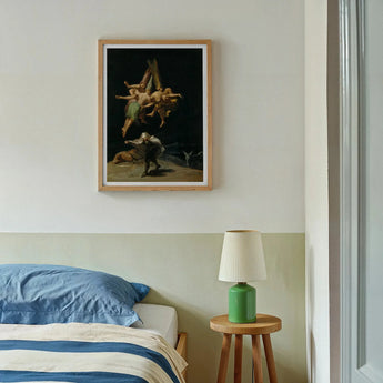 Witches’ Flight - Francisco De Goya Art Print, Framed Artwork Figures Suspended Person