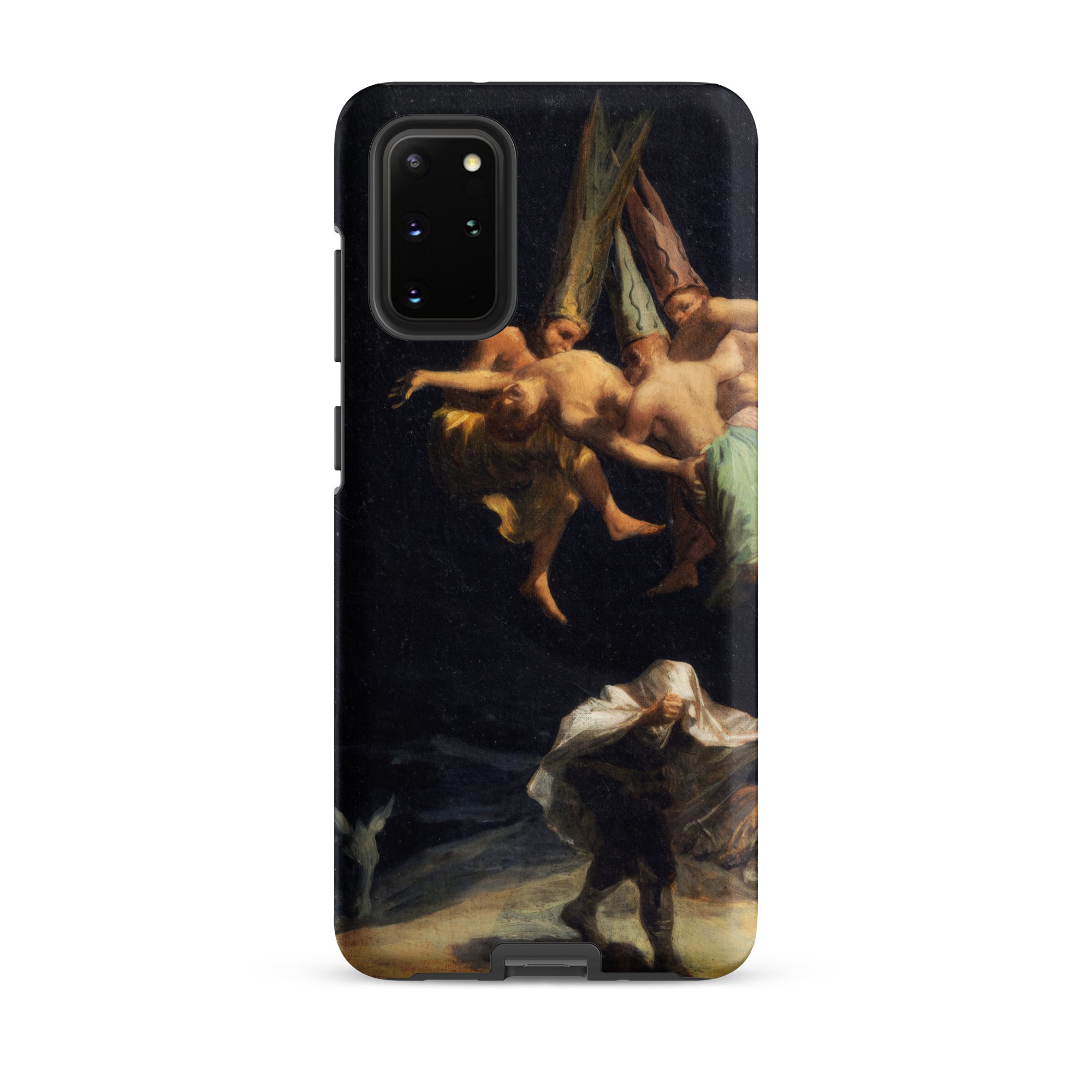 Witches’ Flight Francisco Goya Samsung Case, Galaxy S20 Plus / Matte, Black Smartphone Case Classical Painting Figures Landscape