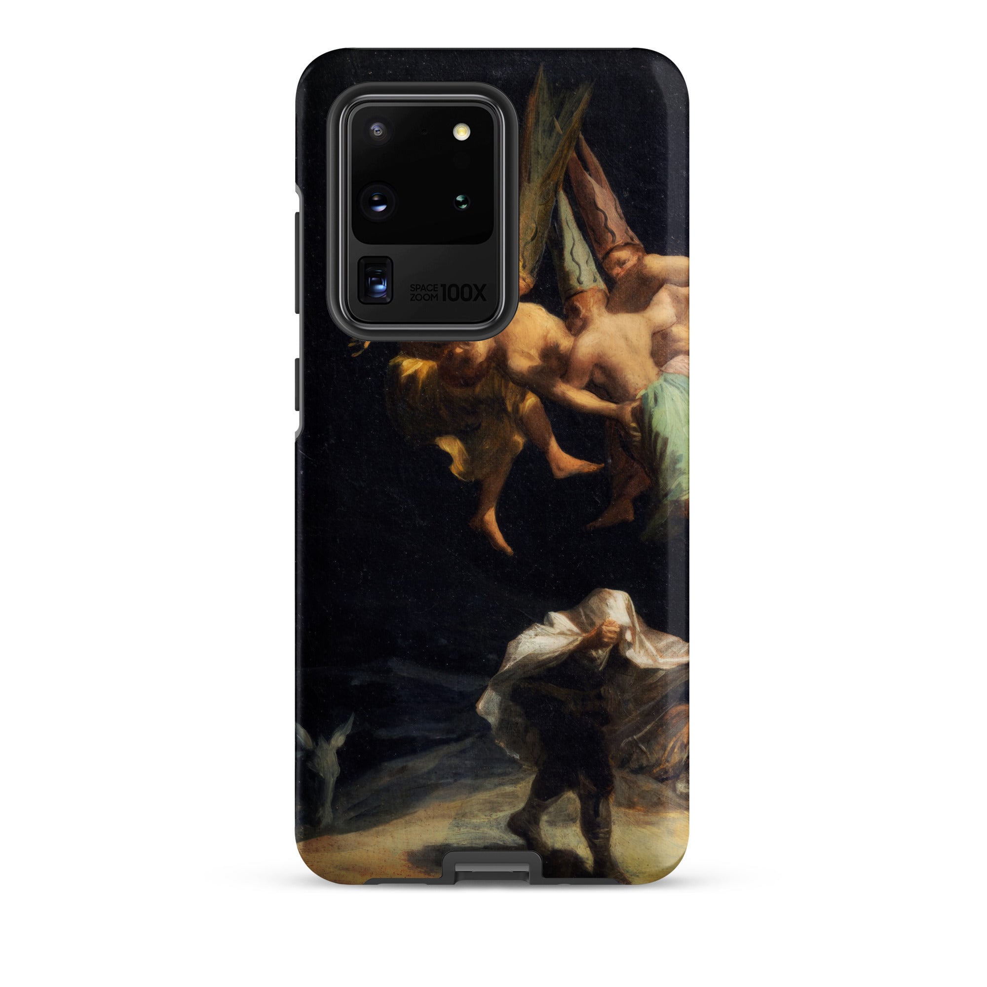 Witches’ Flight Francisco Goya Samsung Case, Galaxy S20 Ultra / Matte, Black Smartphone Case Classical Painting Figures Dark Dramatic