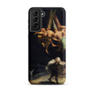 Witches’ Flight Francisco Goya Samsung Case, Galaxy S21 Plus / Matte, Black Smartphone Case Classical Painting