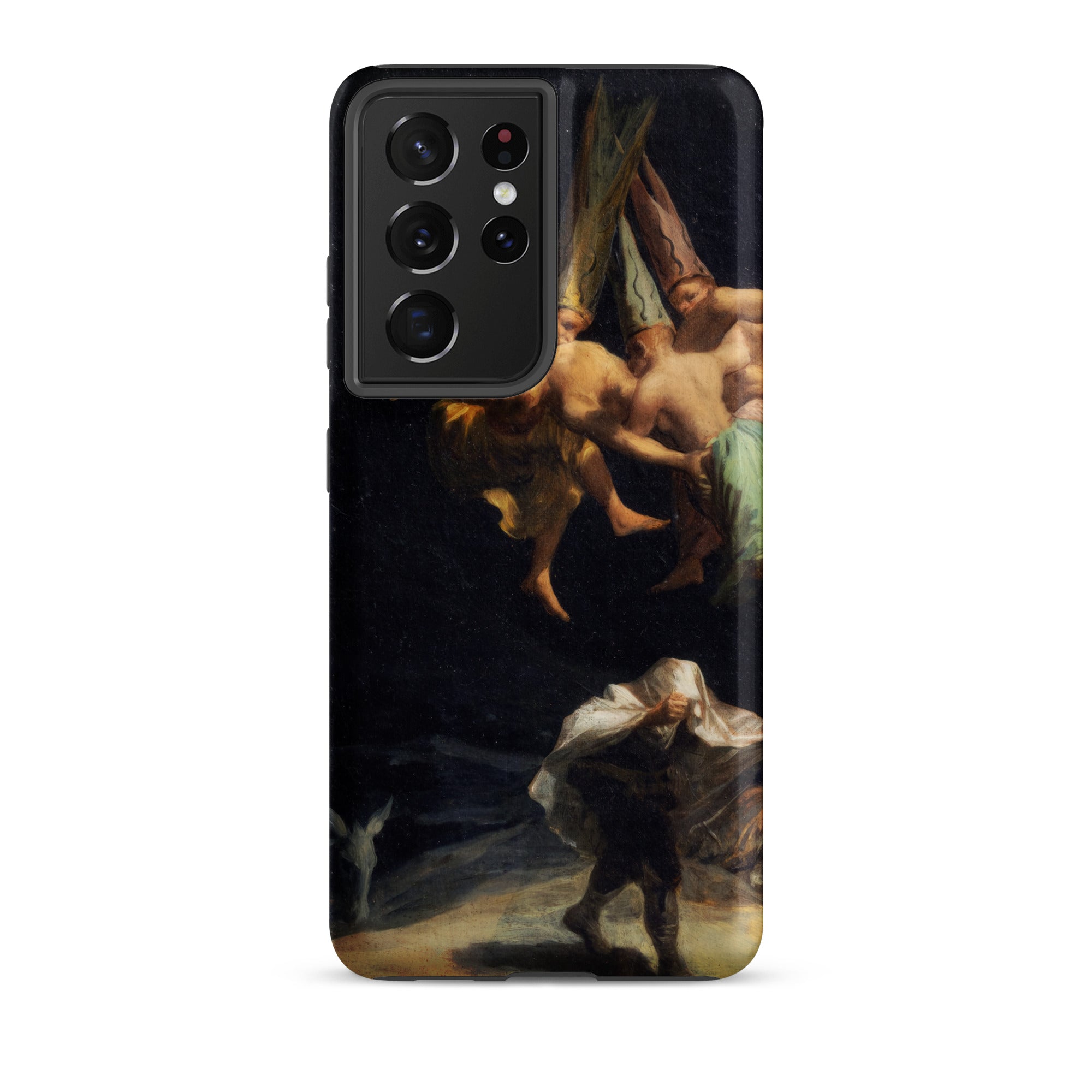 Witches’ Flight Francisco Goya Samsung Case, Galaxy S21 Ultra / Matte, Smartphone Case Classical Painting Figures Dark
