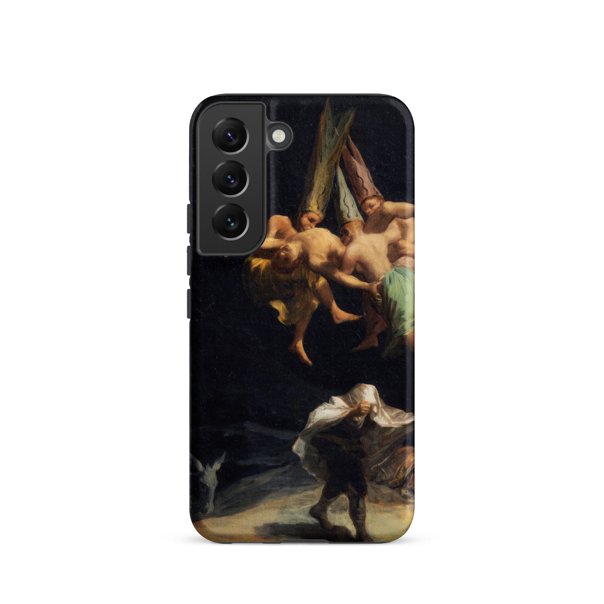 Witches’ Flight Francisco Goya Samsung Case, Galaxy S22 / Matte, Black Smartphone Case Dark Classical Painting Print