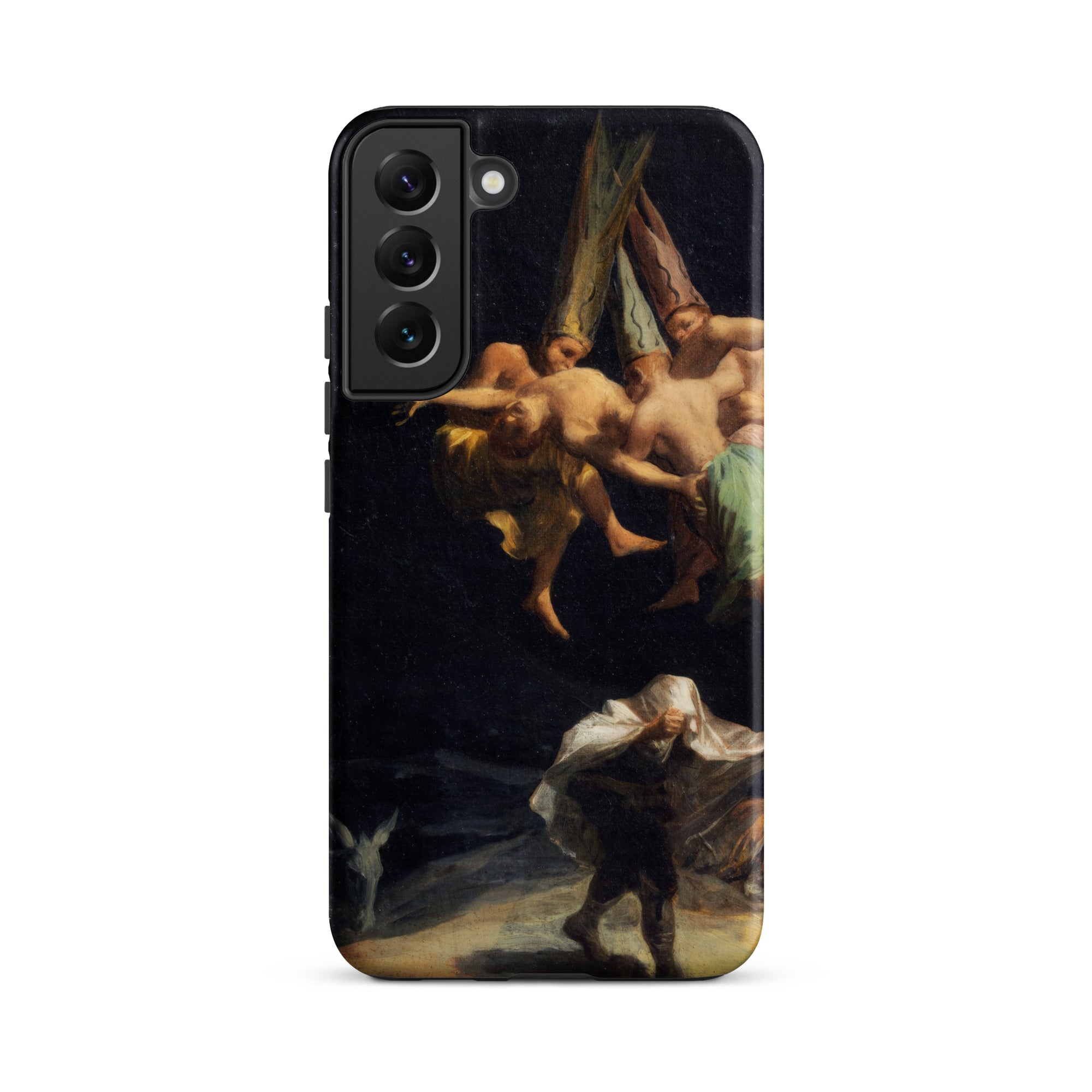 Witches’ Flight Francisco Goya Samsung Case, Galaxy S22 Plus / Matte, Black Smartphone Case Classical Painting Figures Person
