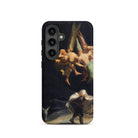 Witches’ Flight Francisco Goya Samsung Case, Galaxy S24 / Matte, Black Smartphone Case Classical Painting Figures Person Ground