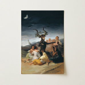 Witches’ Sabbath - Francisco De Goya Art Print / Canvas, 12x18’’ / 31x46cm / Unframed / no Border, Posters Prints & Visual Artwork, Toby