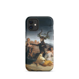 Witches’ Sabbath - Francisco De Goya Iphone Case, 12 Mini / Matte, Iphone Case Painting Goat-headed Figure Surrounded People