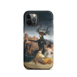 Witches’ Sabbath - Francisco De Goya Iphone Case, 12 Pro / Matte, Iphone Case Painting Goat-like Figure Surrounded People