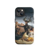 Witches’ Sabbath - Francisco De Goya Iphone Case, 14 / Matte, Phone Case Painting Goat-like Figure Surrounded People
