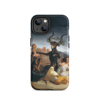 Witches’ Sabbath - Francisco De Goya Iphone Case, 14 / Matte, Phone Case Painting Goat-like Figure Surrounded People