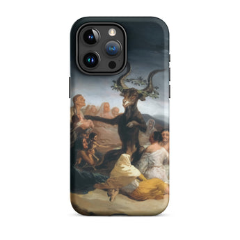 Witches’ Sabbath - Francisco De Goya Iphone Case, 15 Pro Max / Matte, Phone Case Painting Goat-like Figure Surrounded People