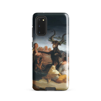 Witches’ Sabbath - Francisco De Goya Samsung Case, Galaxy S20 / Gloss, Smartphone Dark Case Painting Goat-headed Figure Surrounded People