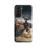 Witches’ Sabbath - Francisco De Goya Samsung Case, Galaxy S21 Fe / Gloss, Black Smartphone Case Classical Painting Goat-headed Figure