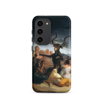 Witches’ Sabbath - Francisco De Goya Samsung Case, Galaxy S23 / Matte, Phone Case Dark Classical Painting Goat-headed Figure Surrounded