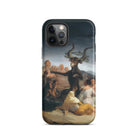 Witches Sabbath Francisco Goya Iphone Case, 12 Pro / Matte, Iphone Case Painting Goat Like Figure Surrounded People