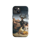 Witches Sabbath Francisco Goya Iphone Case, 14 / Matte, Phone Case Painting Goat Like Figure Surrounded People